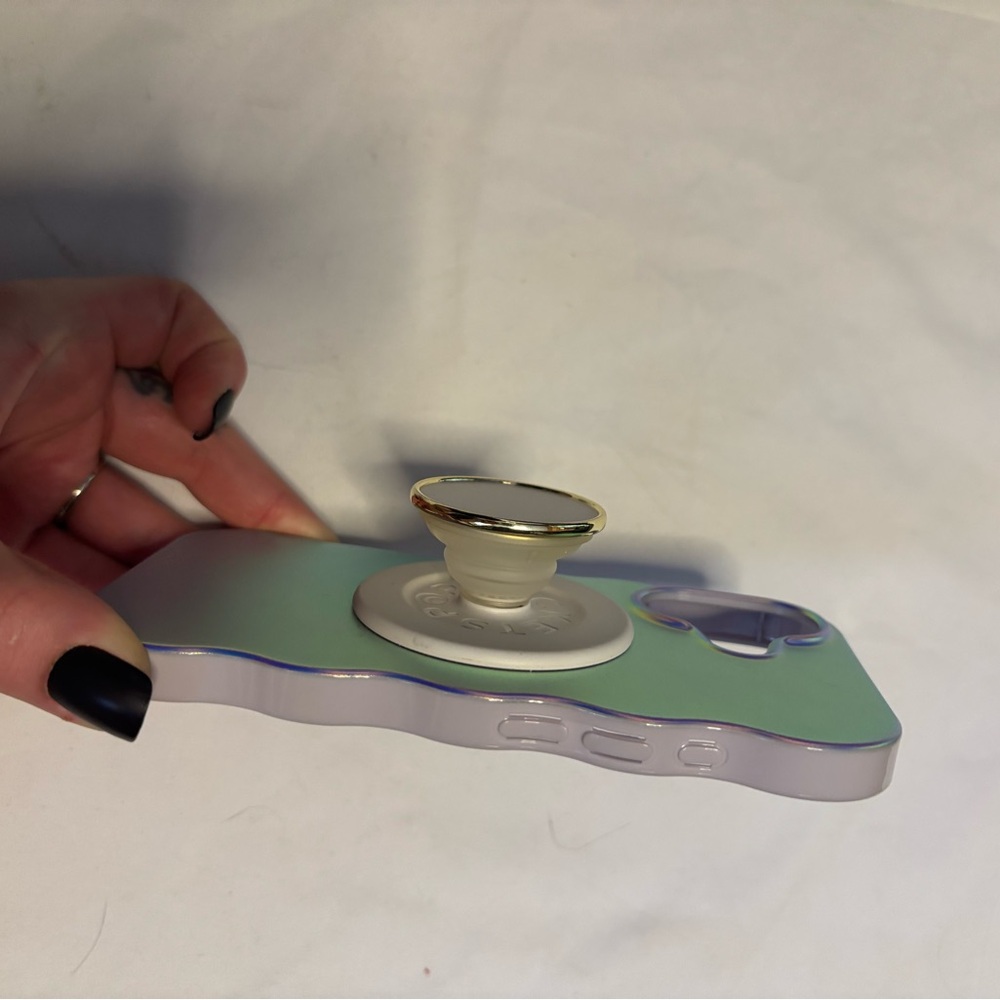 Iridescent Sunset Phone Grip and Stand